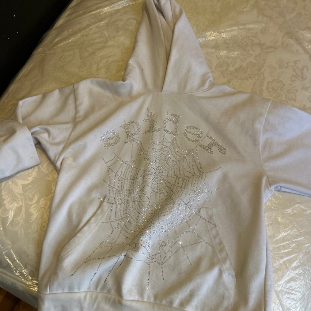 Spider white hoodie